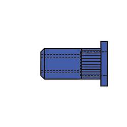 Gesipa 1433709 slepá nýtovací matice (Ø x d) 12.1 mm x 17.5 mm M10 ocel ocel Blindnietmutter St M10x12x17,5 Standard KS 0,25-3,5mm 100 ks