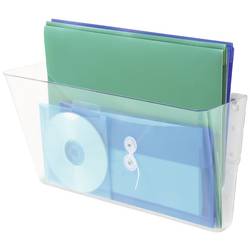 Deflecto DocuPocket 73101 drřák letáků na zeď transparentní DIN A4 na šířku Počet přihrádek 1 1 ks (š x v x h) 331 x 190 x 105 mm