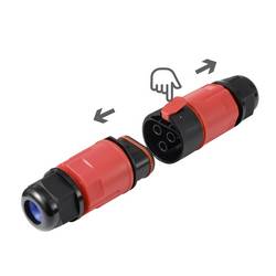 Sygonix SY-6748350 kabelová spojka se zásuvnými svorkami, odolný proti povětrnostním vlivům (Ø x d) 33 mm x 125 mm 1 ks