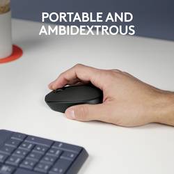 Logitech M171 optická myš, přenos bezdrátový, bezdrátový, 3 tlačítko, 1000 dpi, černá, šedá