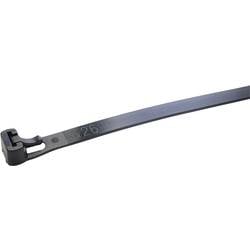 WKK 118197071, 118197071, stahovací pásky, 7.60 mm, 300 mm, černá, rozpojitelná, odolná vůči UV záření, 100 ks