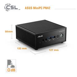 Asus mini PC (HTPC) Mini PC - ASUS PN42 N100 4K Intel® N N-Series 16 GB RAM 4000 GB SSD Intel UHD Graphics 91677