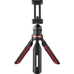 Hama stolní stativ 1/4palcové min./max.výška=16 - 19 cm černá kulová hlava, integrovaná vodováha, vč. držáku smartphonu