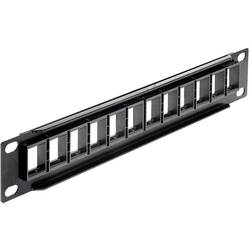 Delock 43259 12 portů síťový patch panel 254 mm (10) nevybavený specifikací 1 U černá neosazený