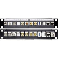 Delock 43259 12 portů síťový patch panel 254 mm (10) nevybavený specifikací 1 U černá neosazený
