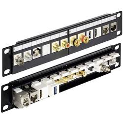 Delock 43259 12 portů síťový patch panel 254 mm (10) nevybavený specifikací 1 U černá neosazený