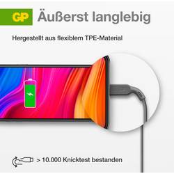 GP Nabíjecí kabel USB USB 2.0 USB-A zástrčka, Apple Lightning konektor 1.00 m šedá GPCBCl1NGYUSB160