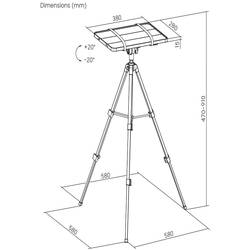 SpeaKa Professional SP-PT-200 projekční stůl černá