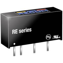 RECOM RE-1212S DC/DC měnič napětí do DPS 12 83 mA 1 W Počet výstupů: 1 x Obsah 1 ks
