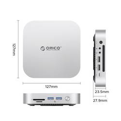 ORICO USB-C® dokovací stanice MiniLink M49P Vhodné pro značky (dokovací stanice pro notebook): Apple Rozšiřující patice M.2 SSD