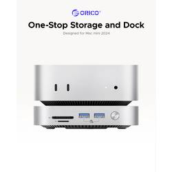 ORICO USB-C® dokovací stanice MiniLink M49P Vhodné pro značky (dokovací stanice pro notebook): Apple Rozšiřující patice M.2 SSD