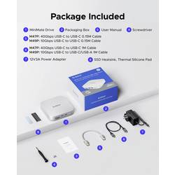 ORICO USB-C® dokovací stanice MiniLink M49P Vhodné pro značky (dokovací stanice pro notebook): Apple Rozšiřující patice M.2 SSD