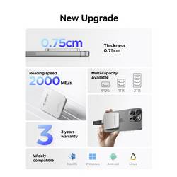 ORICO K20 mini Pouzdro pro SSD M.2 USB-C® USB 3.2 (Gen 2x2) 20 GBit/s M.2 PCIe 2230 K20Mini