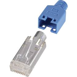 Hirose Electronic HRS8BL10, zástrčka, rovná, počet pólů: 8P8C, modrá, 10 ks
