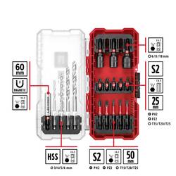 Einhell sada nástrčných klíčů a bitů, 1/4 (6,3 mm), 18dílná, 108709