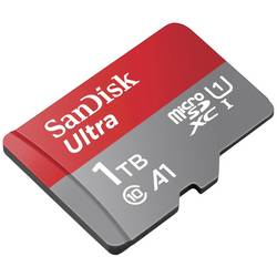SanDisk microSDXC Ultra 1TB (A1/UHS-I/Cl.10/150MB/s) + Adapter Mobile paměťová karta microSDXC 1 TB A1 Application Performance Class, UHS-Class 1