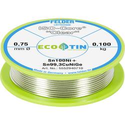 Felder ISO-Core Clear Sn100Ni+ pájecí cín cívka Sn99,25Cu0,7Ni0,05 0.100 kg 0.75 mm