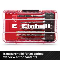 Einhell 108953 16dílná Univerzální sortiment vrtáků kov, kámen, beton, dřevo, zdivo 2 mm, 3 mm, 4 mm, 5 mm, 6 mm, 8 mm