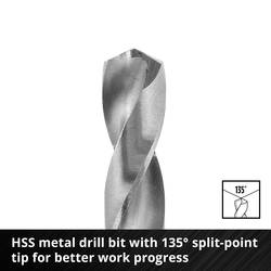 Einhell 108953 16dílná Univerzální sortiment vrtáků kov, kámen, beton, dřevo, zdivo 2 mm, 3 mm, 4 mm, 5 mm, 6 mm, 8 mm