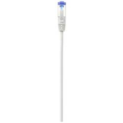 Renkforce RF-5266138 RJ45 síťové kabely, propojovací kabely CAT 6A S/FTP 1.00 m šedá Slimline,, flexibilní provedení, s ochranou, samozhášecí 1 ks