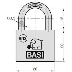 Basi 6120-2001-2006 visací zámek mosaz