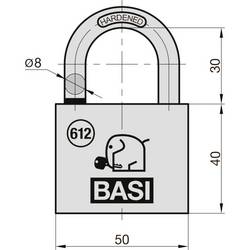 Basi 6120-5000 visací zámek mosaz