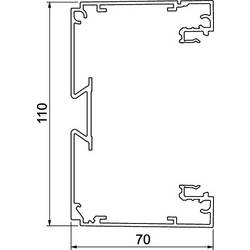 Rehau 6133260 Spodní díl Spodní díl (d x š) 2000 mm x 110 mm 2 m