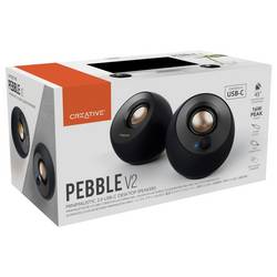Creative Pebble V2, 2.0 2.0 PC reproduktory kabelový 4 W černá