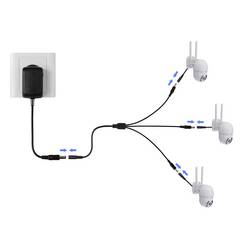 TRU COMPONENTS TC-13232708 DC konektor zásuvka - Zástrčka 5.5 mm 2.1 mm 41.2 cm 1 ks