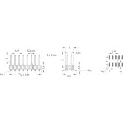 Fischer Elektronik pinová lišta (standardní) Počet řádků: 2 Počet kontaktů v řadě: 20 10049588 1 ks