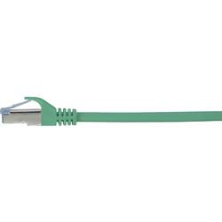 Renkforce RF-5056416 RJ45 síťové kabely, propojovací kabely CAT 6A S/FTP 0.50 m zelená s ochranou, samozhášecí 1 ks