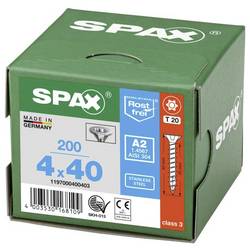 SPAX 1197000400403 R 88091 Senkkopf T-STAR šroub do dřeva 4 mm 40 mm T-STAR plus nerezová ocel A2 200 ks