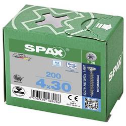 SPAX 1197000400303 R 88091 Senkkopf T-STAR šroub do dřeva 4 mm 30 mm T-STAR plus nerezová ocel A2 200 ks