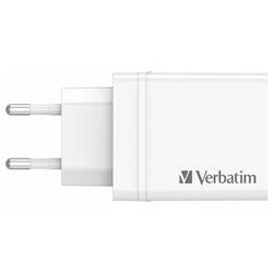 Verbatim CHR-30EU2 USB nabíječka, 3x USB A, 1x USB-C®, 30 W, Dodávka energie, QC 3.0, Power Delivery 3.0, bílá