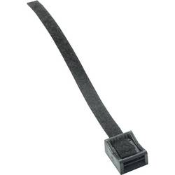 Hebotec HEBOTEC podstavec s lepicí páskou, ke spojování, se soklem, k našroubování, háčková a flaušová část, (š x v) 30 mm x 300 mm, černá, 1 ks