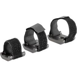 Hebotec HEBOTEC podstavec s lepicí páskou, ke spojování, se soklem, k našroubování, háčková a flaušová část, (š x v) 30 mm x 300 mm, černá, 1 ks