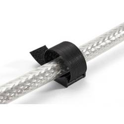 Hebotec podstavec s lepicí páskou, ke spojování, se soklem, k našroubování, háčková a flaušová část, (š x v) 20 mm x 200 mm, černá, 1 ks