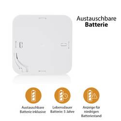 Smartwares FGA-13800, FGA-13800 detektor oxidu uhelnatého Ovládání přes aplikaci na baterii, detekce oxidu uhelnatého (CO)