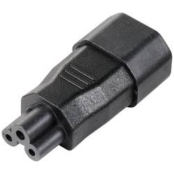 TRU COMPONENTS síťový adaptér IEC zástrčka C14 10 A - IEC C5 spojka Počet kontaktů: 3 1 ks
