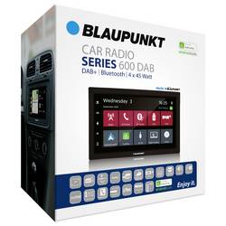 Blaupunkt Rotterdam 600 DAB autorádio Apple CarPlay, Android Auto™, integrovaná navigace, vč. dálkového ovládání, vč. DAB antény, Bluetooth® handsfree zařízení