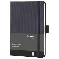Sigel CONCEPTUM® CO131 poznámková kniha čtverečkovaný černá 97 listů DIN A6