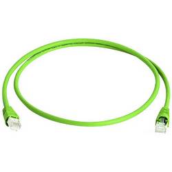 Telegärtner 100008644 RJ45 síťové kabely, propojovací kabely CAT 6A S/FTP 5.00 m zelená samozhášecí, s ochranou, párové stínění, dvoužilový stíněný, bez