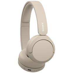 Sony WH-CH520 Headset otevřená (On Ear) Bluetooth® stereo béžová Redukce šumu mikrofonu Indikátor nabití, headset, personalizace zvuku, regulace hlasitosti,