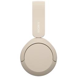 Sony WH-CH520 Headset otevřená (On Ear) Bluetooth® stereo béžová Redukce šumu mikrofonu Indikátor nabití, headset, personalizace zvuku, regulace hlasitosti,