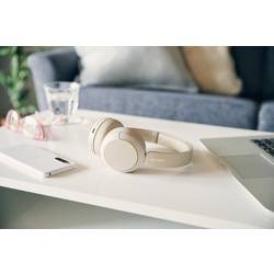 Sony WH-CH520 Headset otevřená (On Ear) Bluetooth® stereo béžová Redukce šumu mikrofonu Indikátor nabití, headset, personalizace zvuku, regulace hlasitosti,