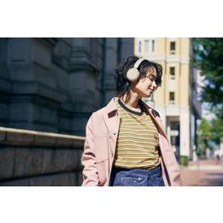 Sony WH-CH520 Headset otevřená (On Ear) Bluetooth® stereo béžová Redukce šumu mikrofonu Indikátor nabití, headset, personalizace zvuku, regulace hlasitosti,