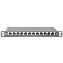 Digitus DN-91612S-SL-EA 12 portů patch panel 254 mm (10) CAT 6A 0.5 U vícebarevná osazený