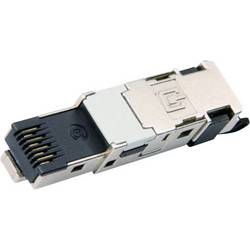 Telegärtner 100007492, RJ45 konektor, zástrčka, rovná, zinkově šedá, 1 ks