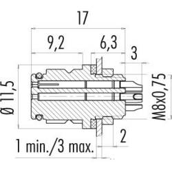 binder 99-9216-00-05 kulatý faston, 1 ks
