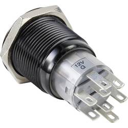 TRU COMPONENTS LAS1-AGQ-22E/B/12V/A, TC-9428176 tlačítko, 19 mm, 250 V/AC, 3 A, 1 ks